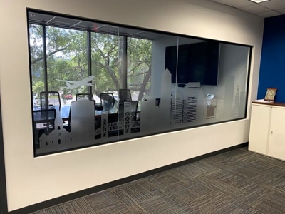 Custom Frosted Etched Vinyl Photo